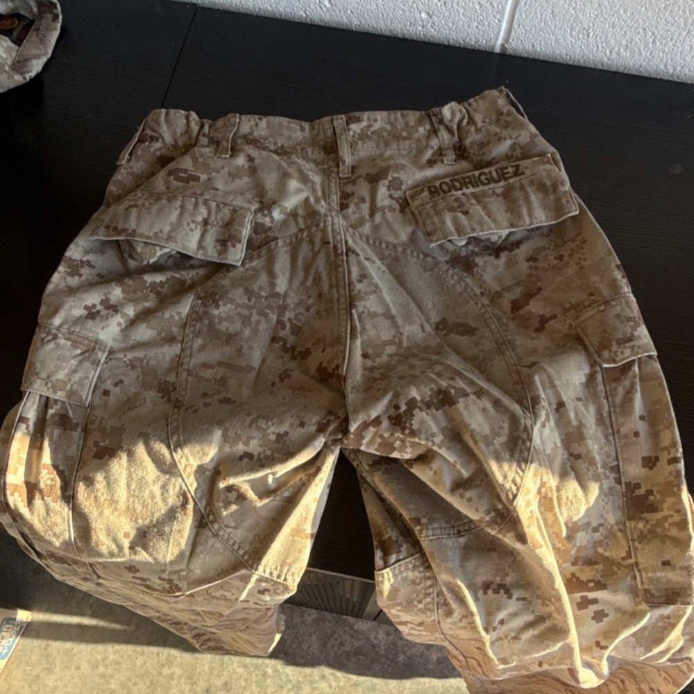 USMC Digital Woodland Camouflage Military Pants Medium Regular