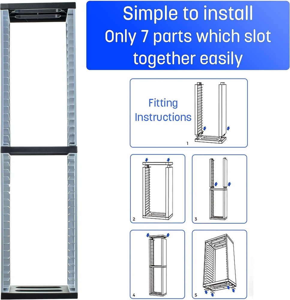 Universal Game Storage Tower for PS5 Xbox - Holds 36 Discs