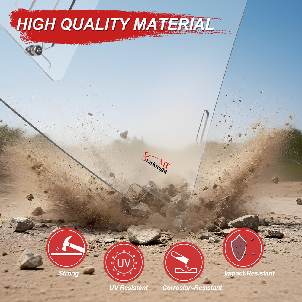 Front Full Windshield with Vented Window for Polaris Ranger XP 1000 2017-2025