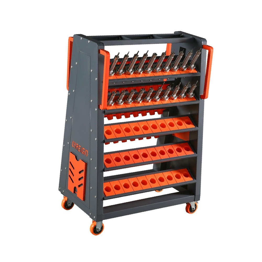 CAT40 CNC Mobile Tool Holder with Inserts - Earthquake-Resistant, Adjustable
