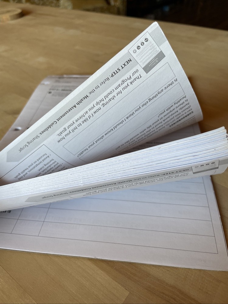 OptaVia Health Assessment Coaches Notepad