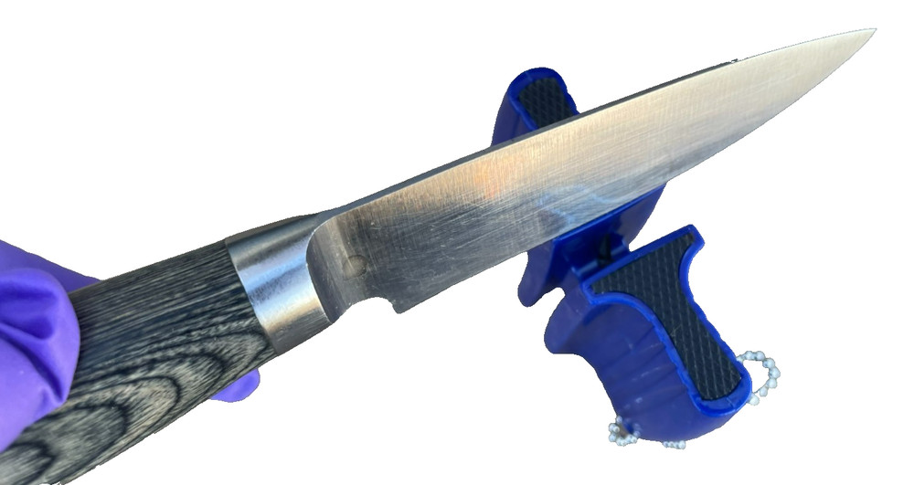 Oso Pocket Kitchen Knife Sharpener Two Stage Blue