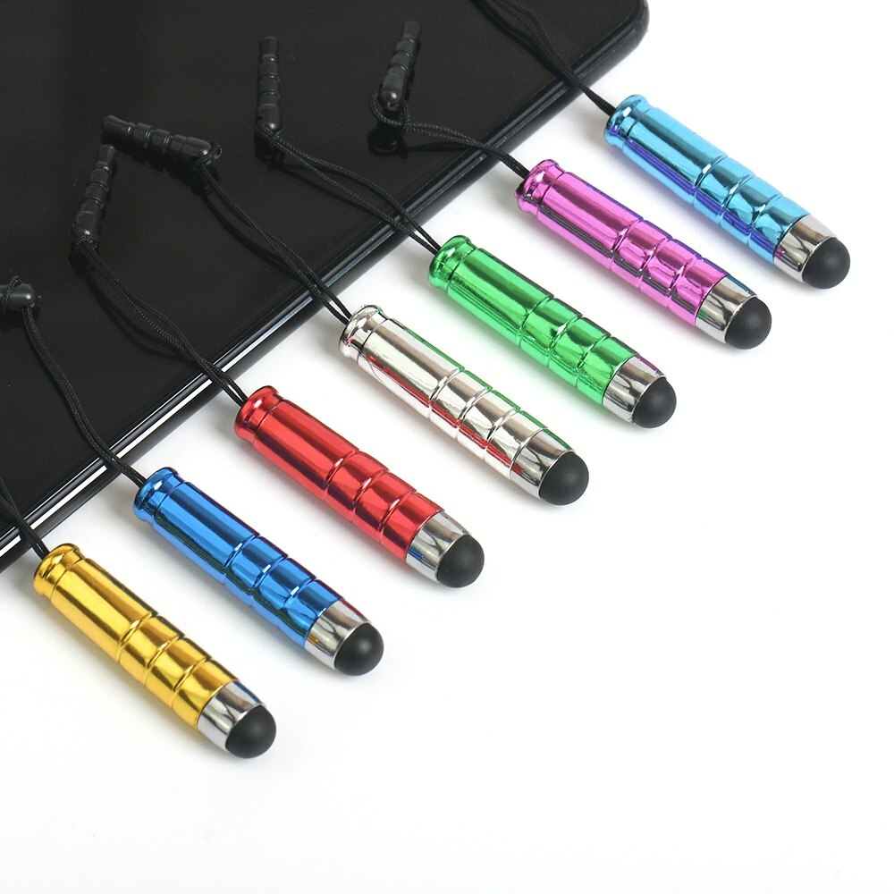 5-PACK BULLET STYLUS 3.5mm jack dust plug cap FOR iphone 6 4s 5 touch capacitive