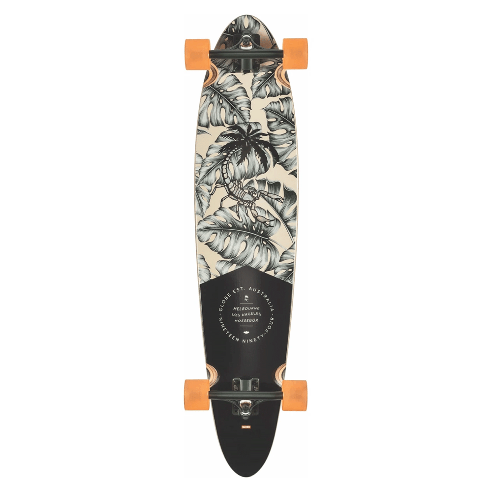 Globe Longboard Pinner Classic Hurricane Leaves 9" x 40" Pintail