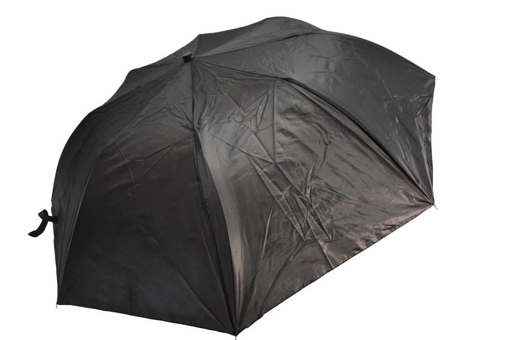 Pride Umbrella Mens Black Compact Folding Auto Open Curved Handle One Size