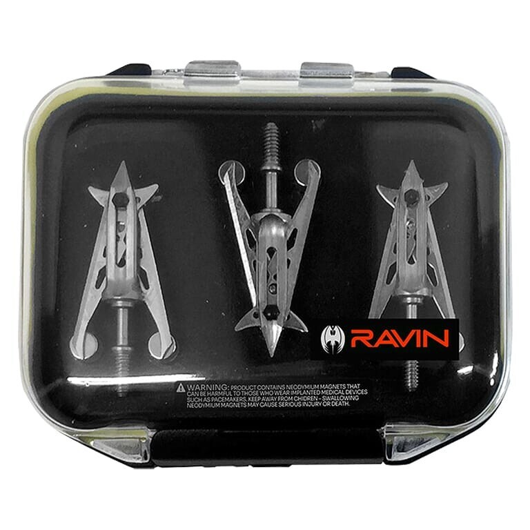 Ravin Broadhead Case Holds 6 Broadheads with Durable Clear Covers