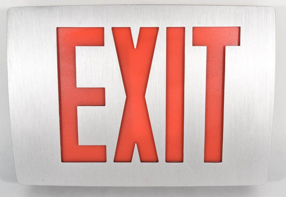 Lithonia LED Exit Sign Die Cast Aluminum LQC2RELN