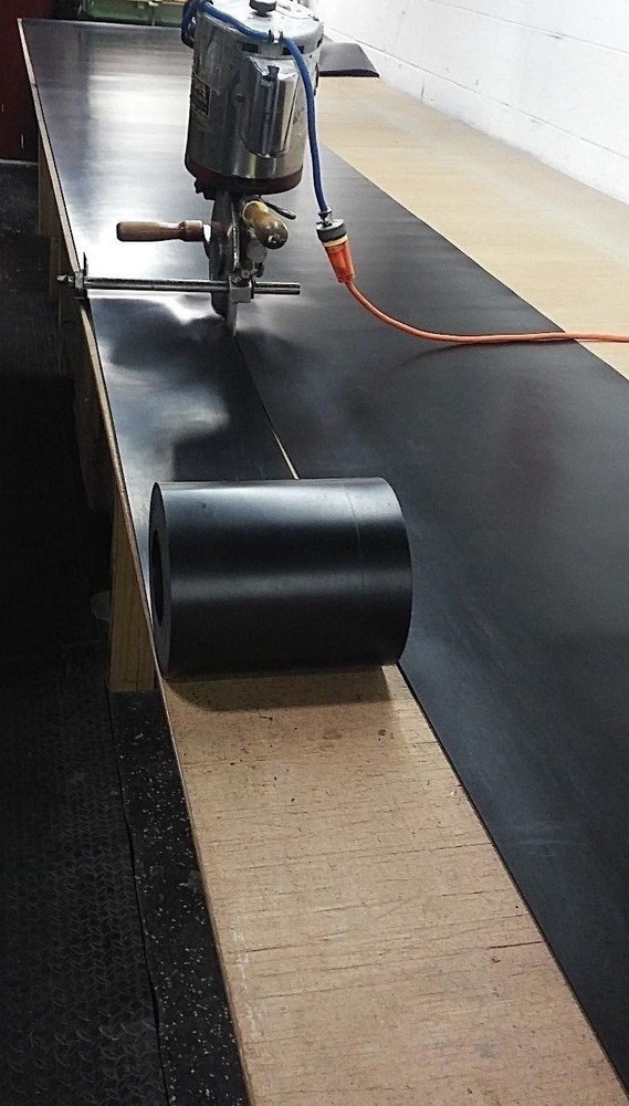 Neoprene Sheet Rubber Solid Flex Strip 1/4"Thick x 5" W x 5-Foot Roll 60 D