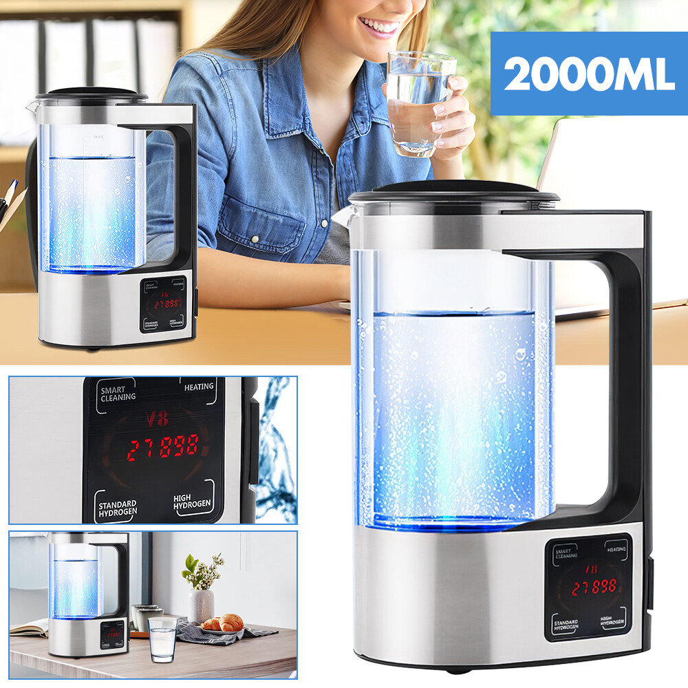 2L Hydrogen Water Generator Portable Water Ionizer Hydrogen-rich Water Bottle