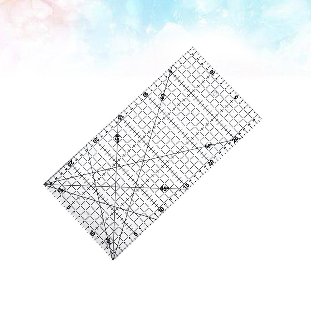 DIY Quilter's Ruler Sewing Ruler Tool with Grid Lines for Easy Precision