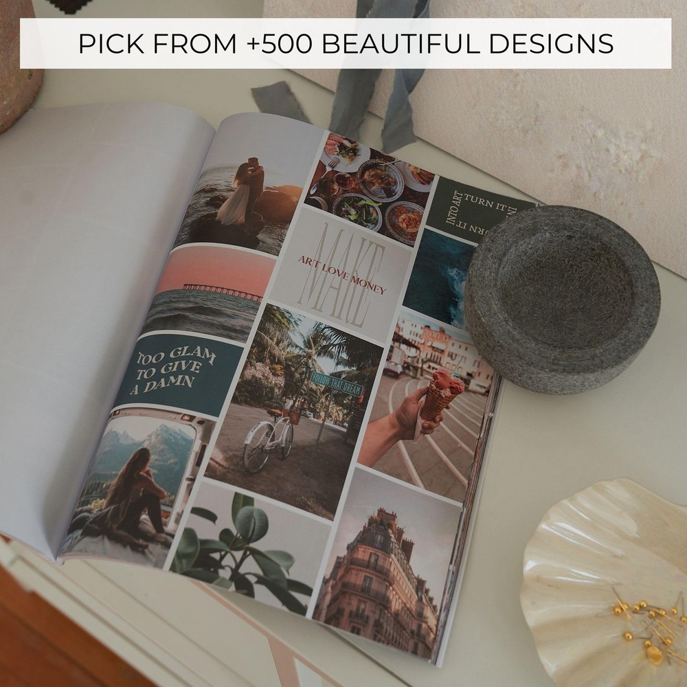 Inspirational Vision Board Kit – Complete Set with Vision Board Book & Felt B...