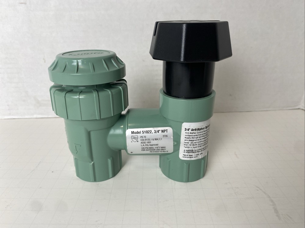 Orbit Sprinkler System 3/4-Inch Anti-Siphon Control Valve #51022