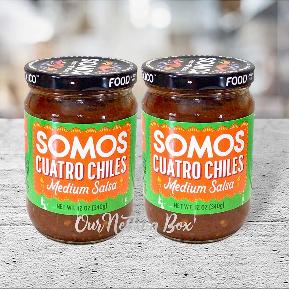 2 Somos Cuatro Chiles Salsa Medium ~ 12oz Each