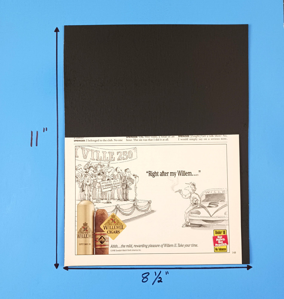 1998 Willem II Cigars Print Advertisement
