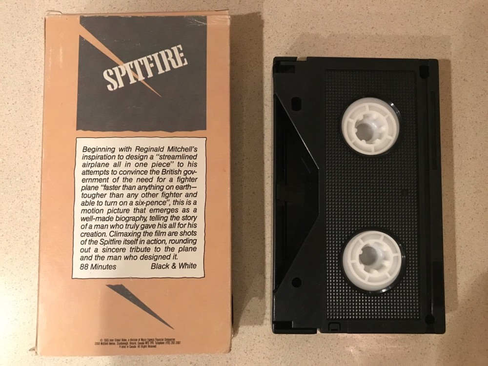 Spitfire (BETA, 1985, Interglobal) David Niven, Leslie Howard