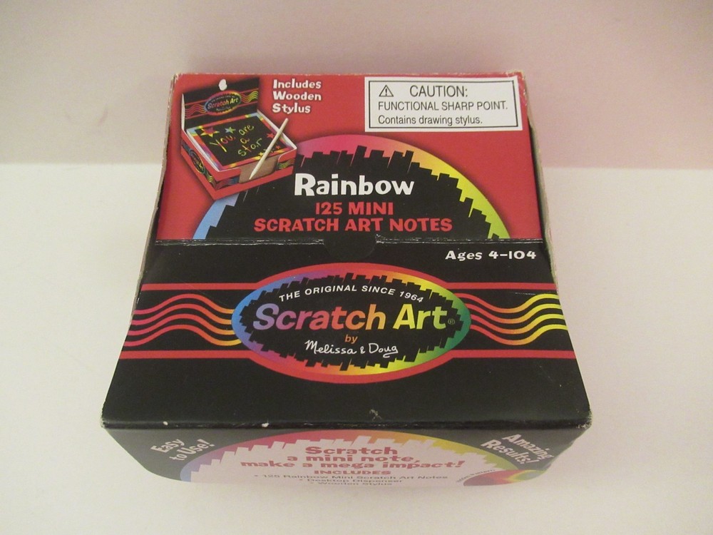 Scratch Art by Melissa & Doug (Mini Rainbow Scratch Art Notes)