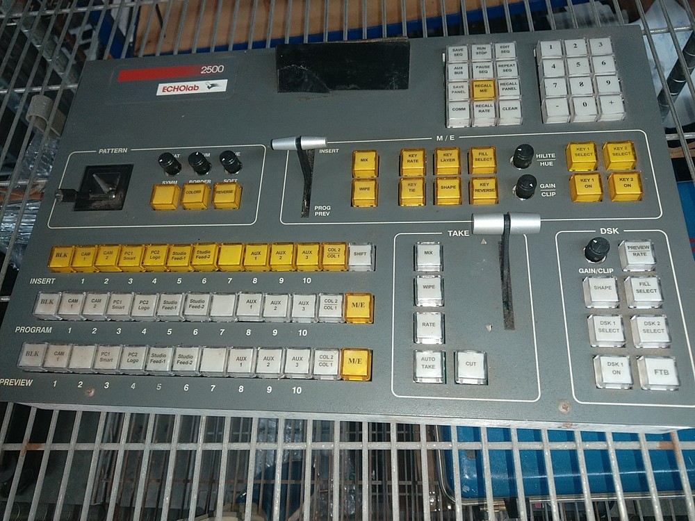 ECHOlab  2500 Live Video Switcher Console Control Board