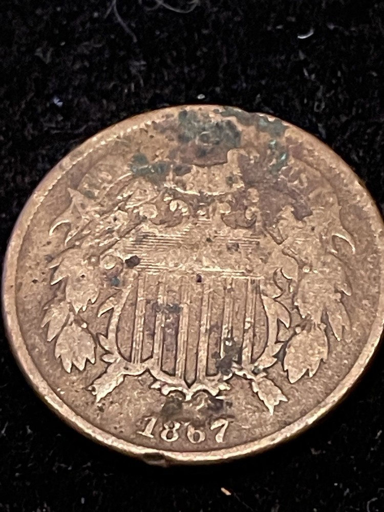 1867 TWO CENT PIECE - US Coin Ungraded c