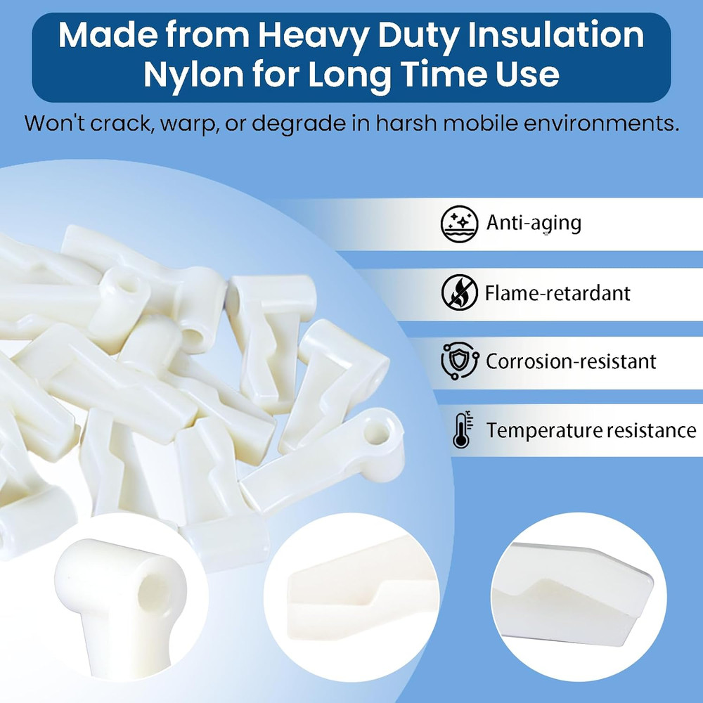 14 Pack Switch Socket Mounting Claws Plastic Outlet Mounting Tabs for Most Stand