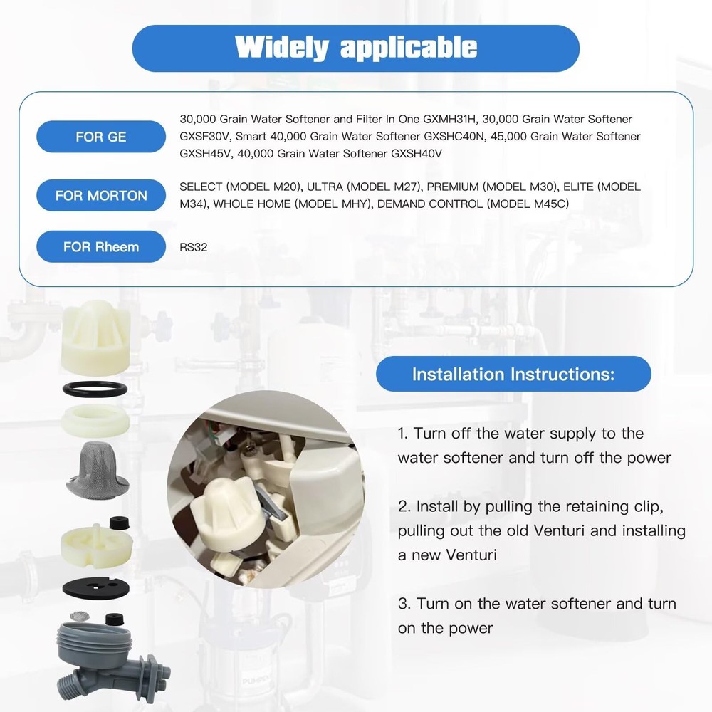 Nozzle And Venturi Assembly Replacement Kit 7187065 Fits For Water Softener