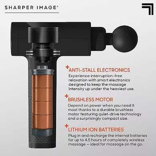 Sharper Image Powerboost® Deep Tissue Percussion Massager-New in Box