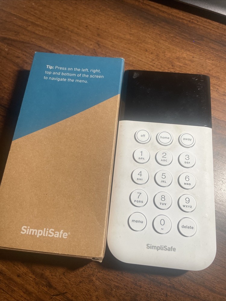 SimpliSafe SSKP3 Security Keypad White Wireless Only Keypad