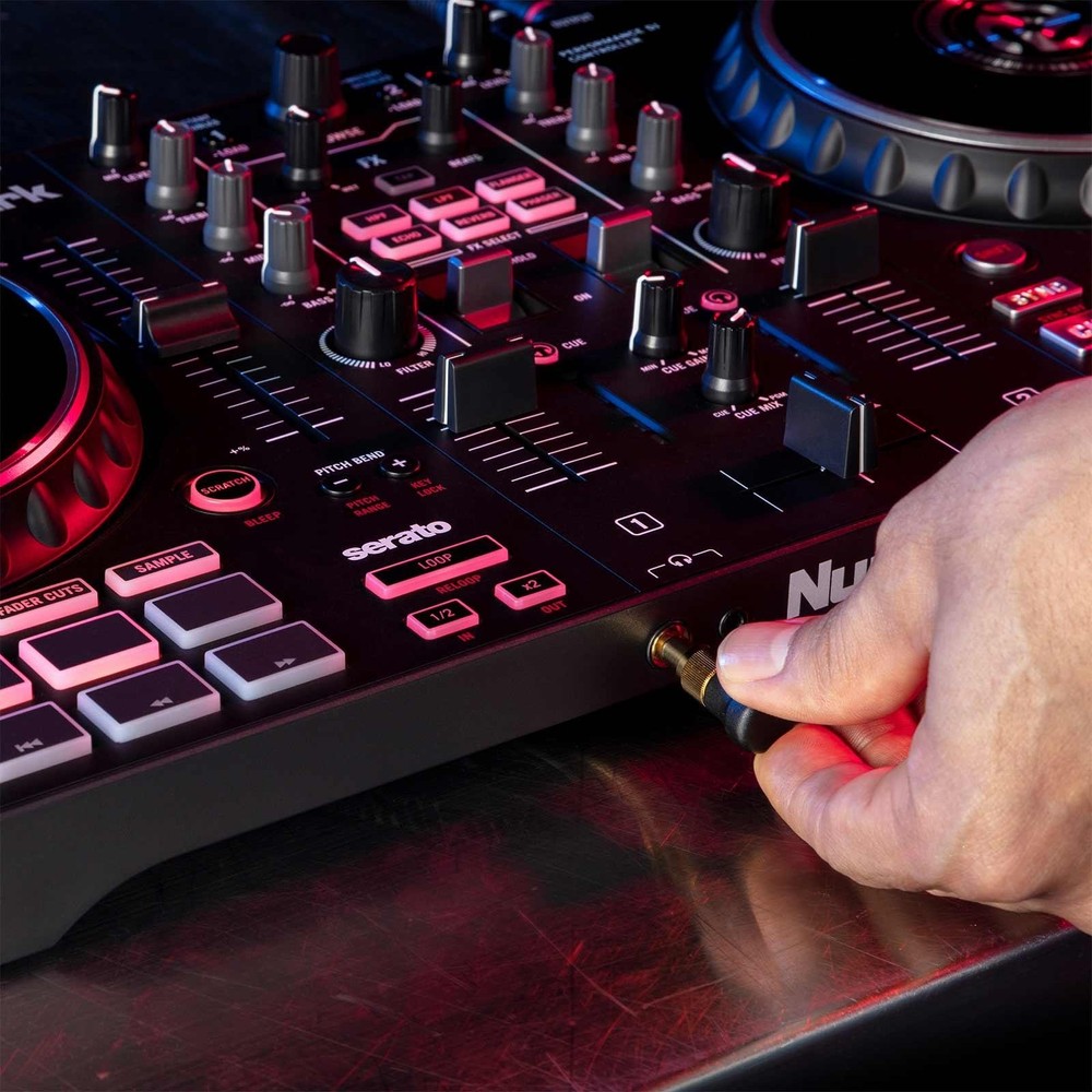 Numark Mixtrack Pro FX Effects 2-Deck Serato DJ Controller, 12" PA Speakers Pack