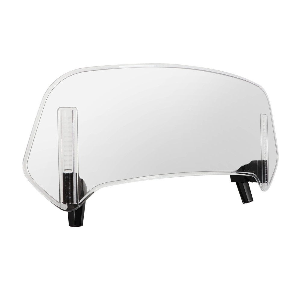 36CM Motorcycle Windshield Clear Wind Screen Deflector Extension Spoiler Clip-On
