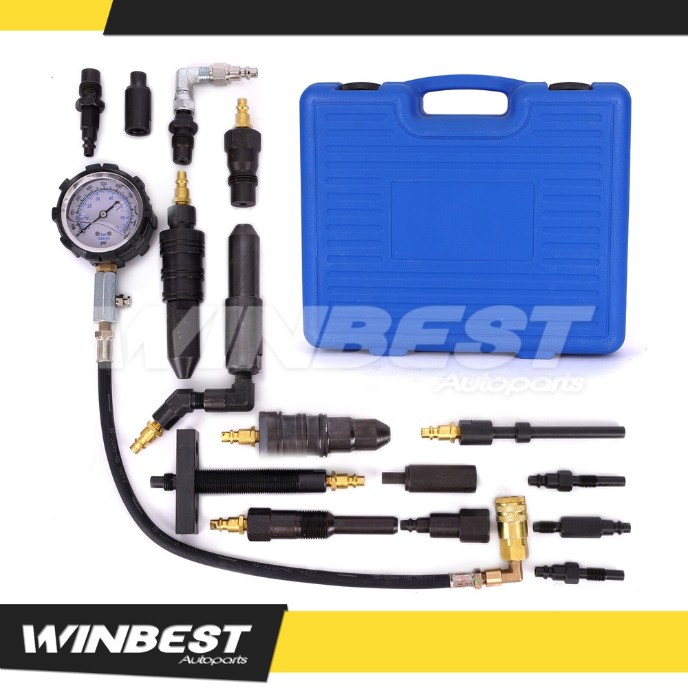 Engine Compression Pressure Tester Compatible fit Ford Cummins Detroit 1000 Psi