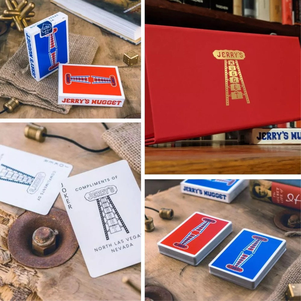 Jerry's Nuggets Red & Blue Playing Cards Full Bricks - Brand New & Sealed