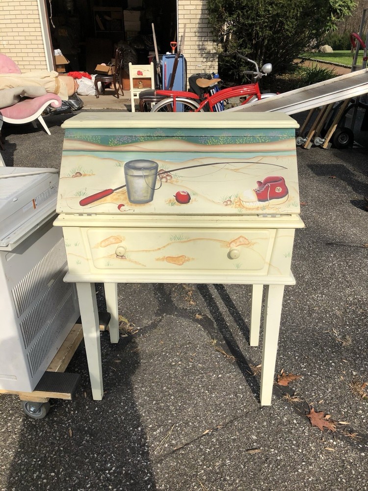 Antique Desk With Chair