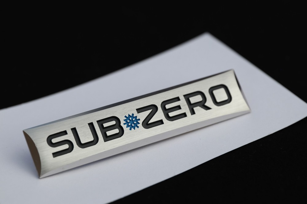 Sub Zero Name Plate Emblem Logo Blue Snowflake PN 7042796