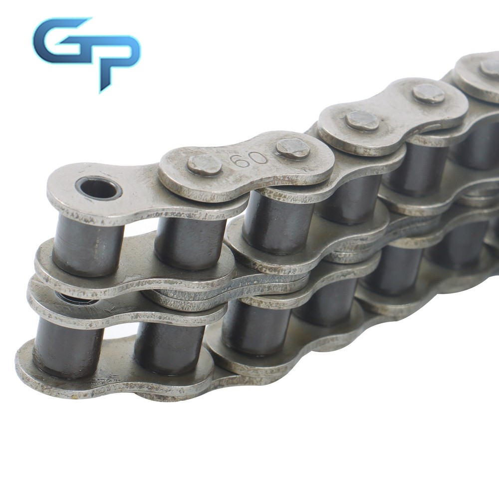 #60-2 Double Strand Duplex Roller Chain 10 Ft with 2 Connect Links