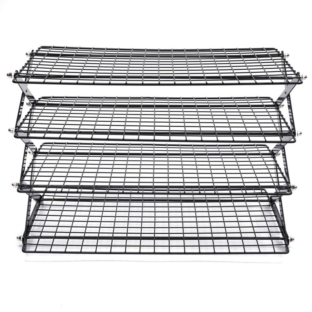 4 Tier Collapsible Cooling Rack Baking Cookie Rack Stackable Cooling Bakeware