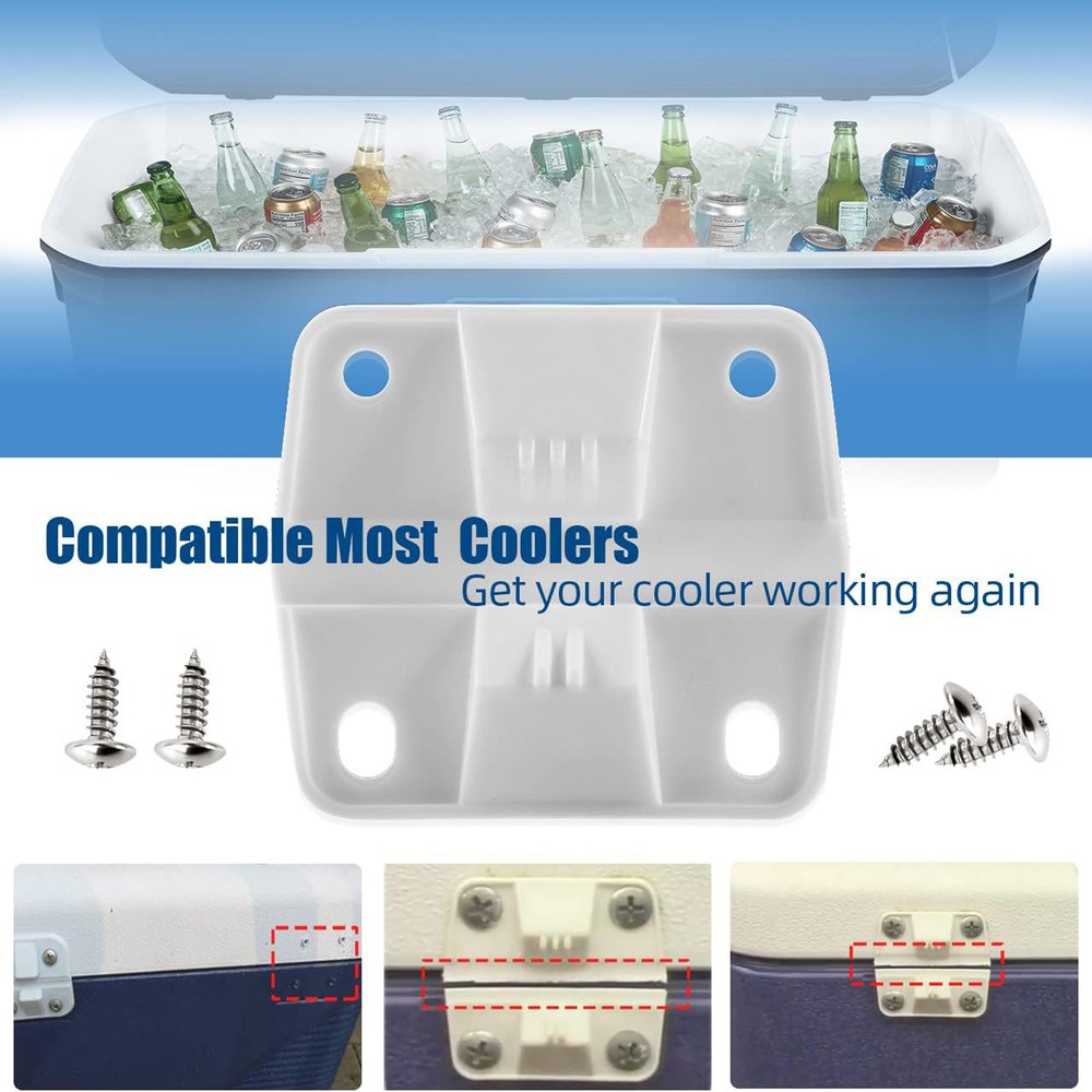 Cooler Plastic Hinges kit Replacement for Coleman Coolers - - 4 Pack