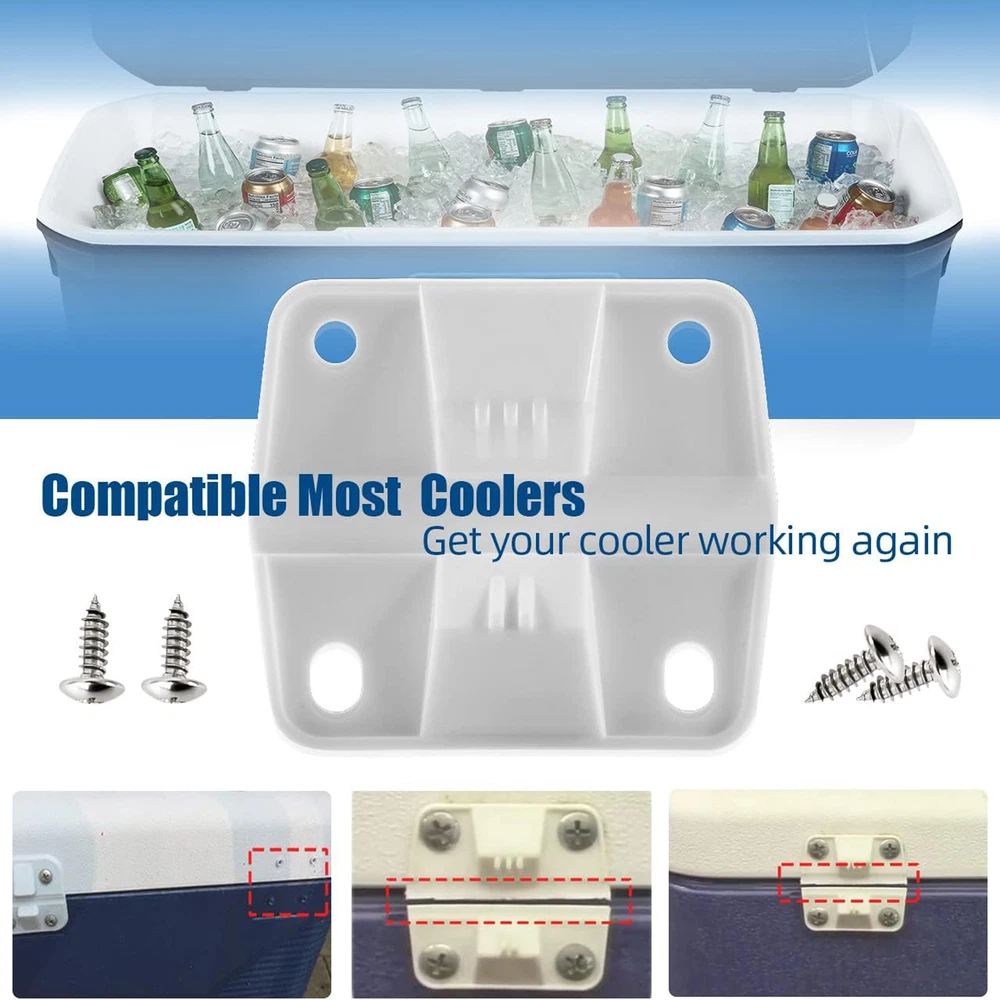 Cooler Plastic Hinges kit Replacement for Coleman Coolers - 4 Pack