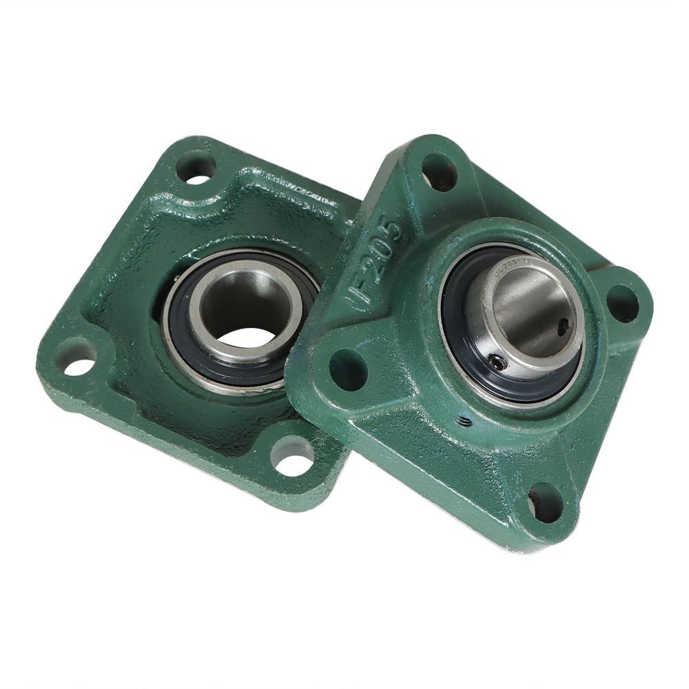 LABLT 2× 1" Bore 4 Bolt UCF205-16 Solid Base Pillow Block Flange Mounted Bearing
