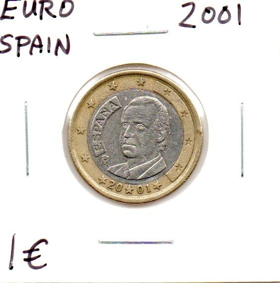 1 Euro Coin 2001 Spain
