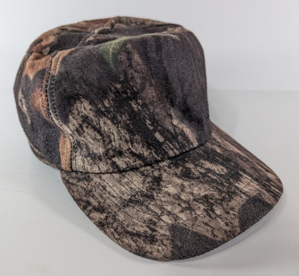 Vintage Cabelas Hat Cap Snap Back Camo Adjustable Forest Hunting Camping