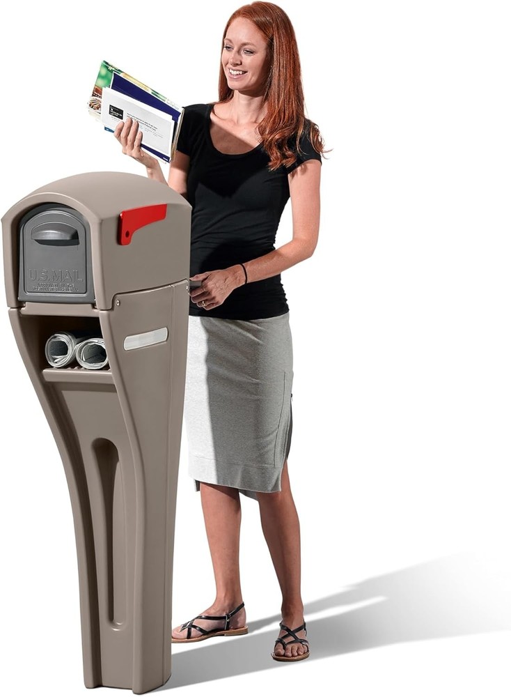 New Mailmaster Streamline Mailbox & Post Mocha Outdoor