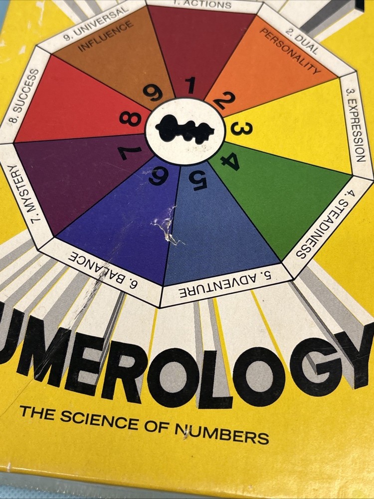 1973 Numerology Boxed Kit by Dynamic Design | Pythagoras Esoteric Metaphysics
