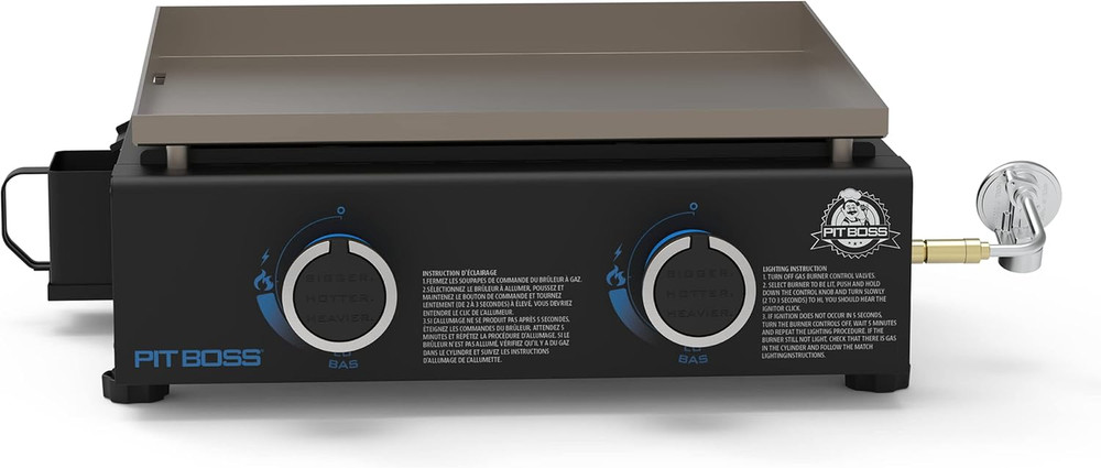 10960 2-Burner Tabletop Griddle, Black