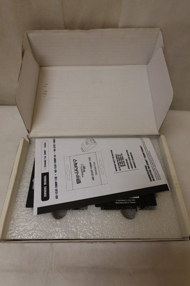 BINARY HD-2CAT-1080P-130 HDMI Extender Transmitter And Receiver Power Supply