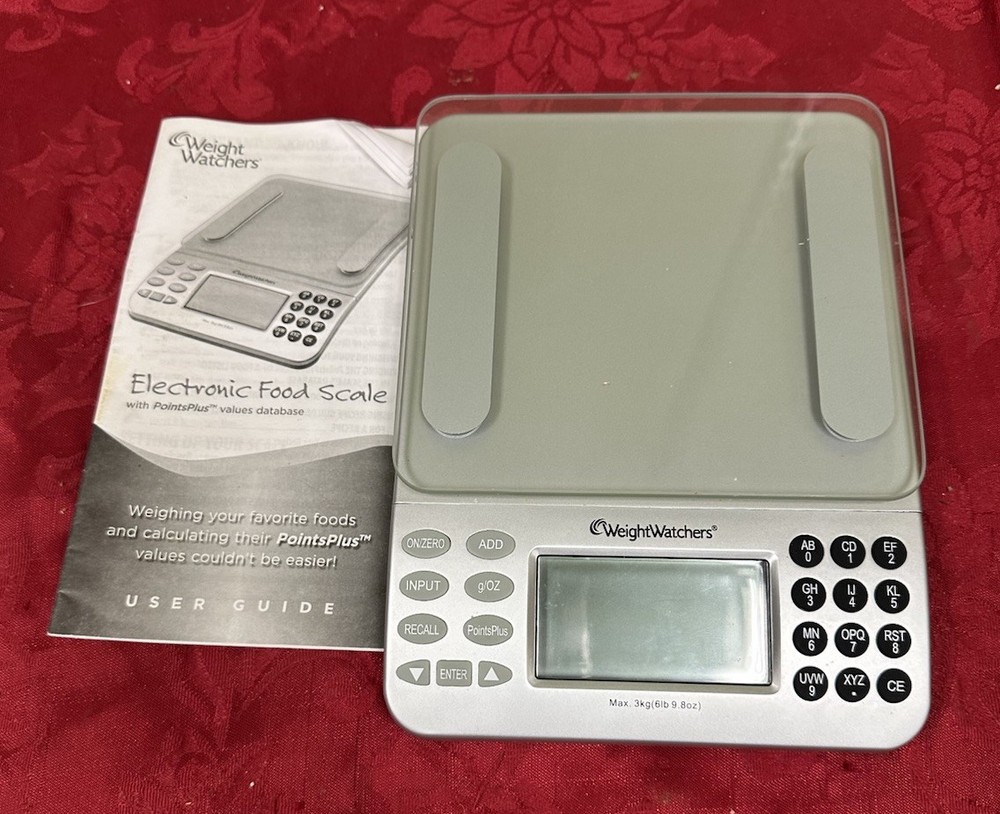 Weight Watchers Silver Electronic Food Scale with Point Plus Value Database