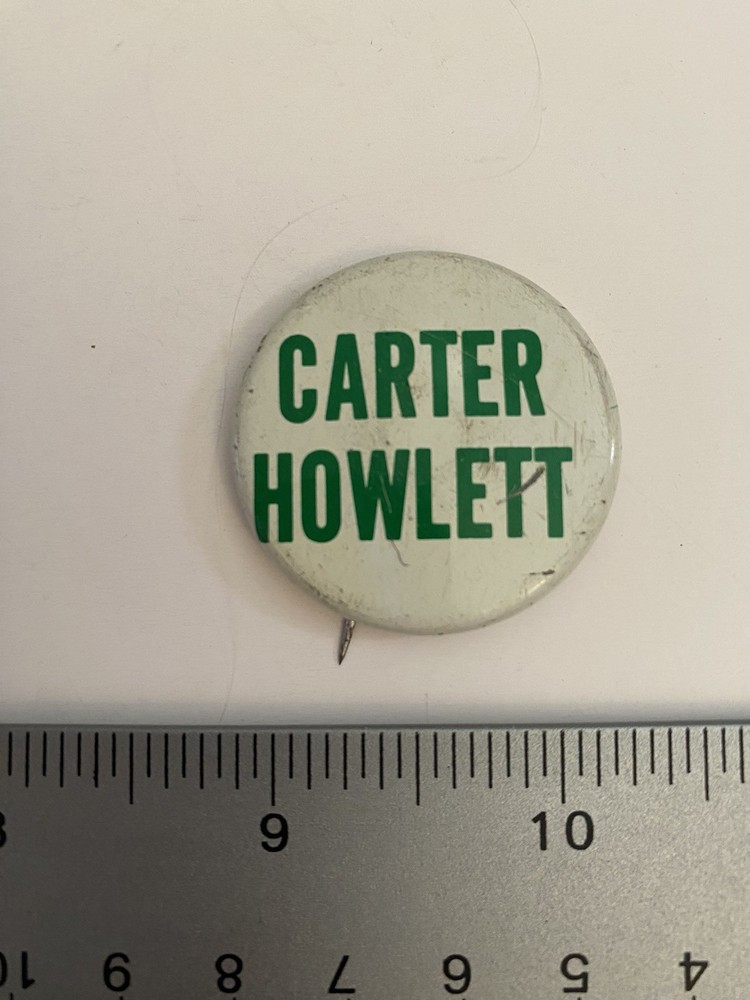 Carter Howlett Pin Back Button P40