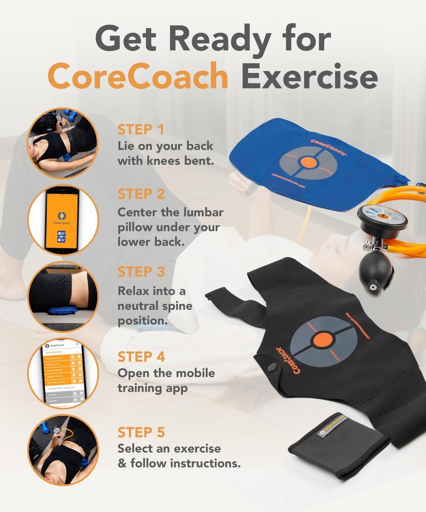CoreCoach Pressure Biofeedback Device for Home Use - For Core Strength...