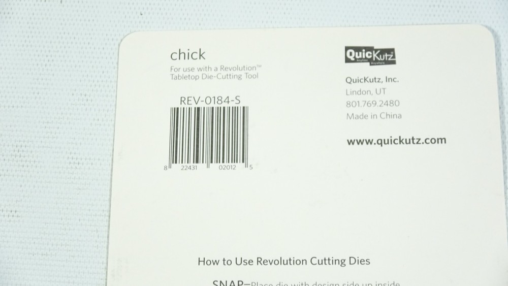 2009 Quickutz Cutting Die Chick REV-0184-S
