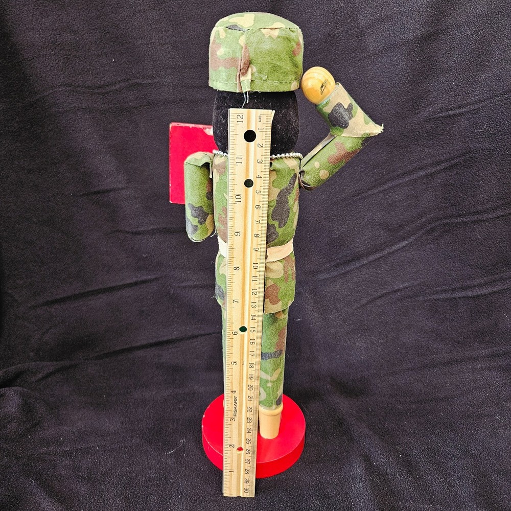 Army Nutcracker Military Saluting 2012 14”