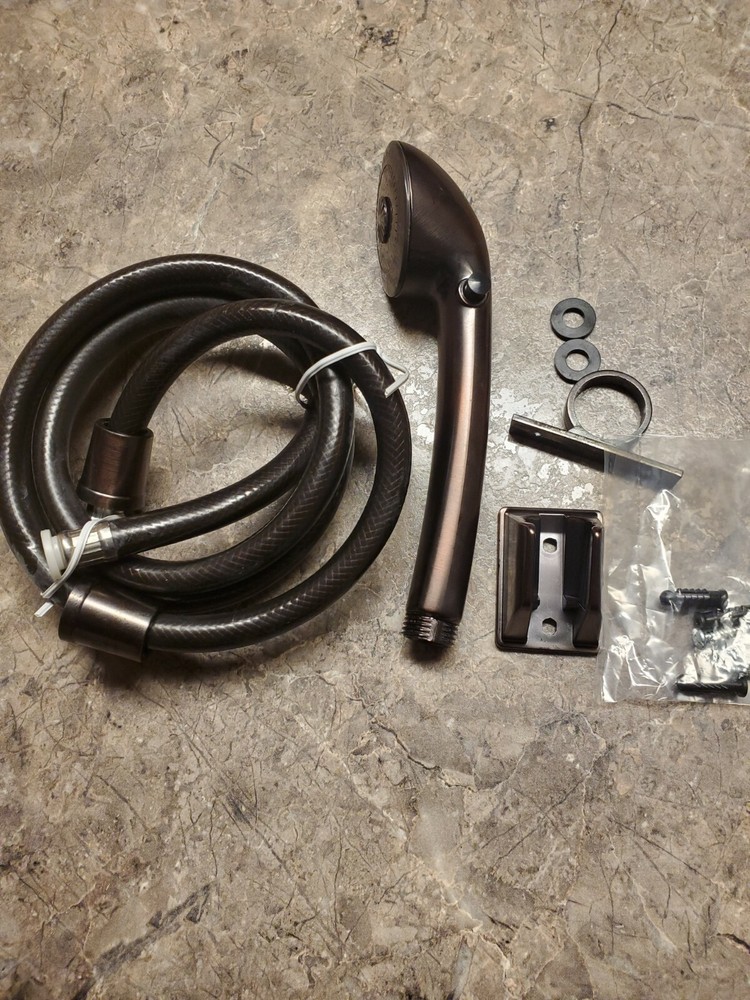 RV HAND HELD SHOWER HEAD HOSE KIT, WITH ON/OFF SWITCH, OIL RUBBED BRONZE MARINE