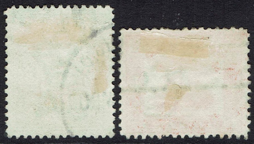 MALTA 1899 SHIP 4½D AND 5D WMK CROWN CA USED